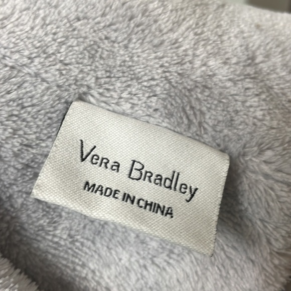 Vera Bradley Fleece Loop Infinity Scarf Blue Penguins Intarsia - Picture 4 of 5